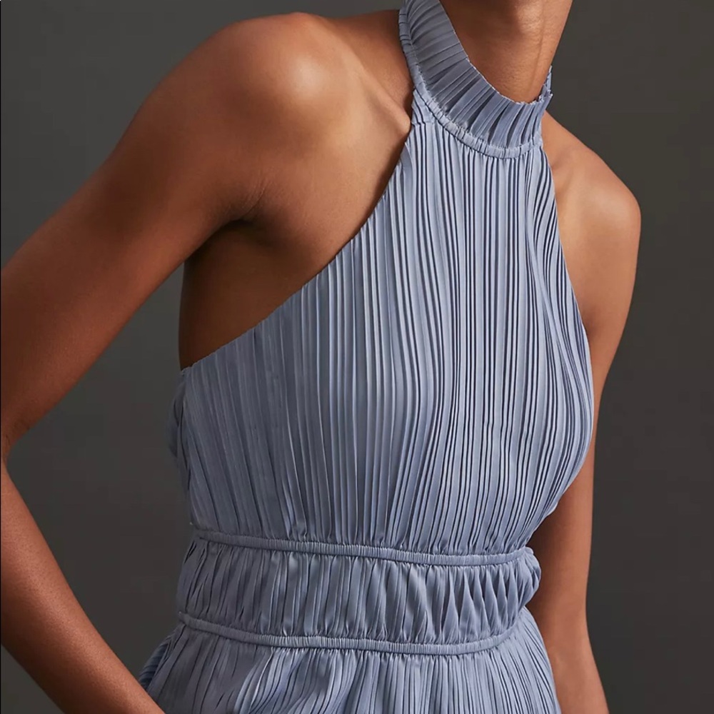 NWT Anthropologie Pleated Halter Tank